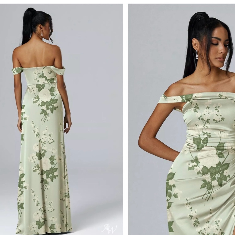 Floral Off-Shoulder Maxi Dress - Picture 4 of 11